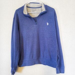 U.S. Polo Assn. Navy Zip-Up Sweater